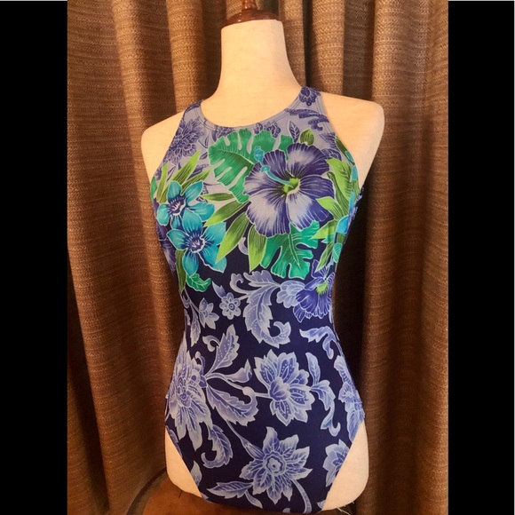 ELIZABETH STEWART ONE PIECE SWIMSUIT SIZE 12 - Picture 2 of 7